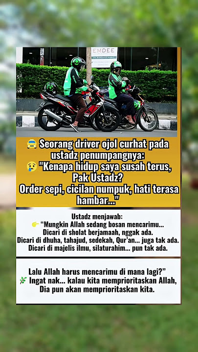 Kisah seorang driver ojol