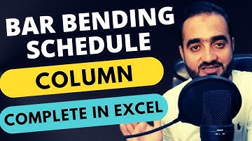 Barbending Schedule For Column In Excel |BBS In Excel |BBS By Mudassir Afraz.