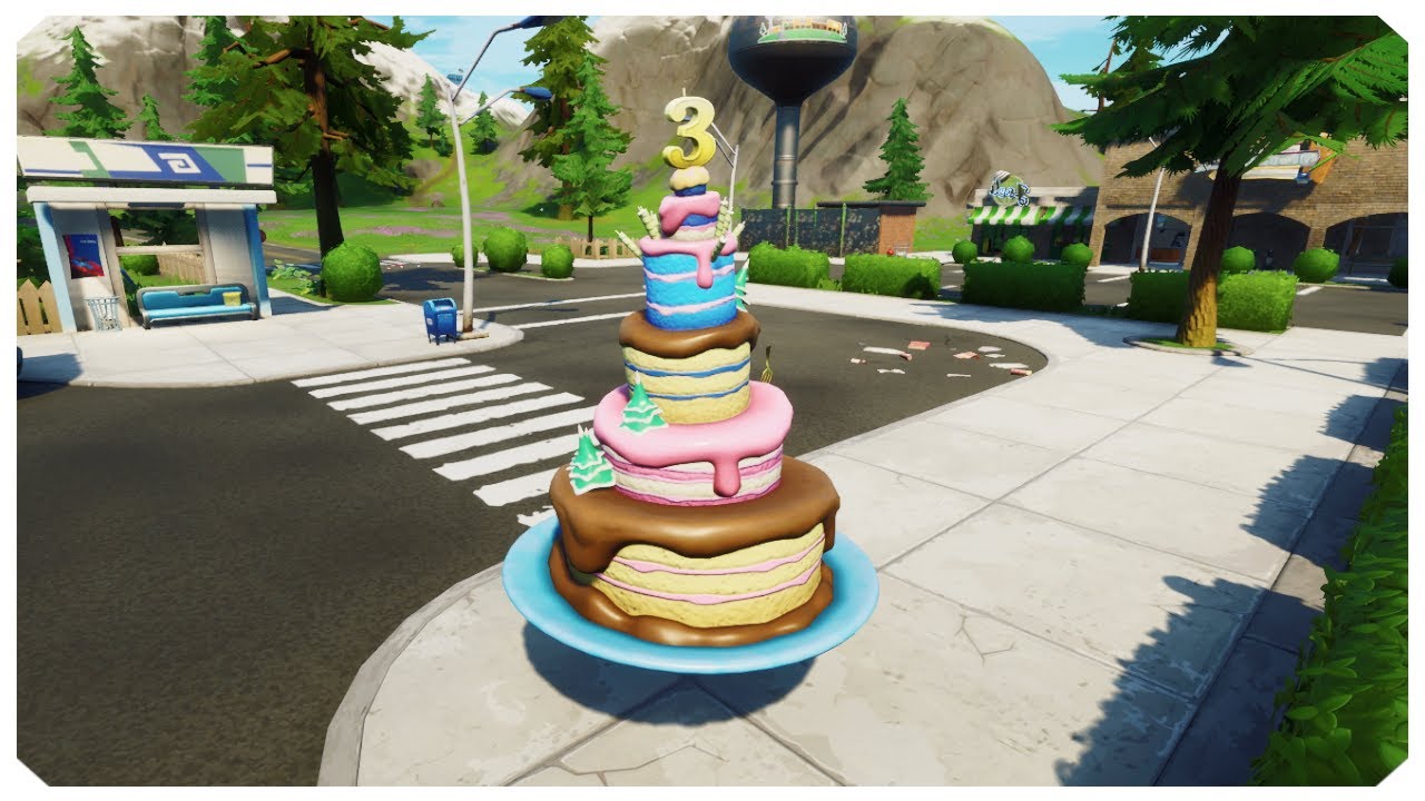 All 10 Birthday Cake Locations! Fortnite (3rd Birthday Challenges 2020)