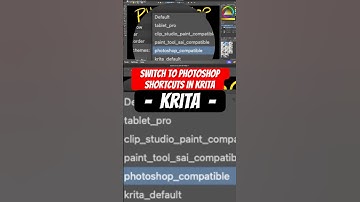 Remap krita to use Photoshop hot keys #tutorial #digitalart