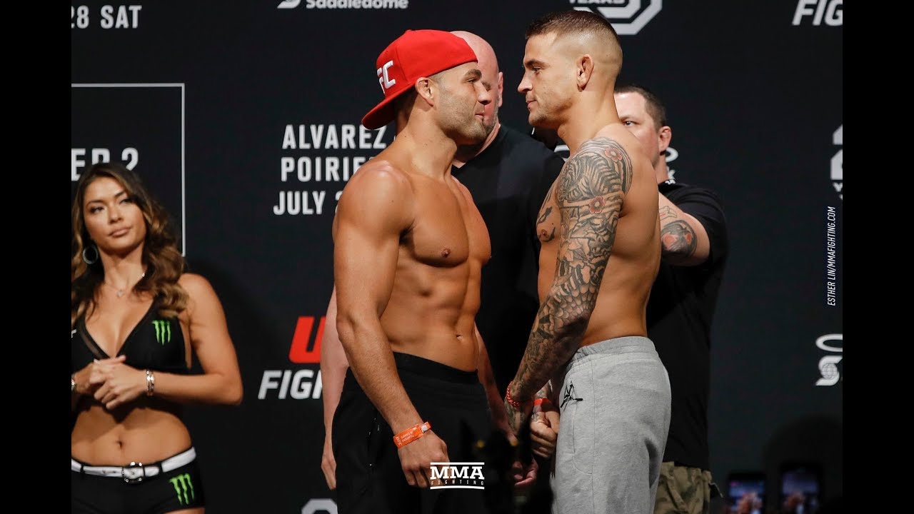 UFC on FOX 30 Weigh-Ins: Eddie Alvarez vs. Dustin Poirier 2 Staredown - MMA Fighting