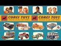 Corgi presentation of all models from 1966. Diecast car