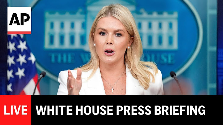 LIVE: White House press briefing