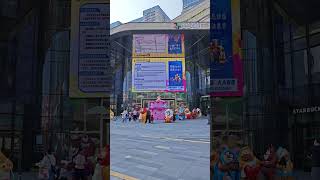Indoor transparent screen, day and night! #TransparentLED #MallAdvertising #RetailTech #LEDDisplay