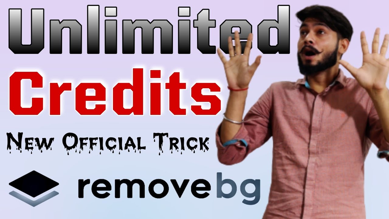 Remove.bg free unlimited credits - YouTube