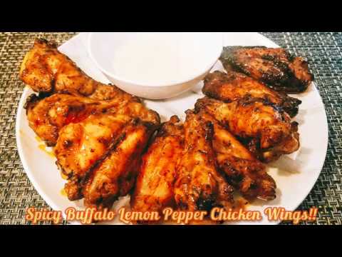 How To Make Buffalo Lemon Pepper Chicken Wings| Lemon Pepper Wings | Chicken Wings