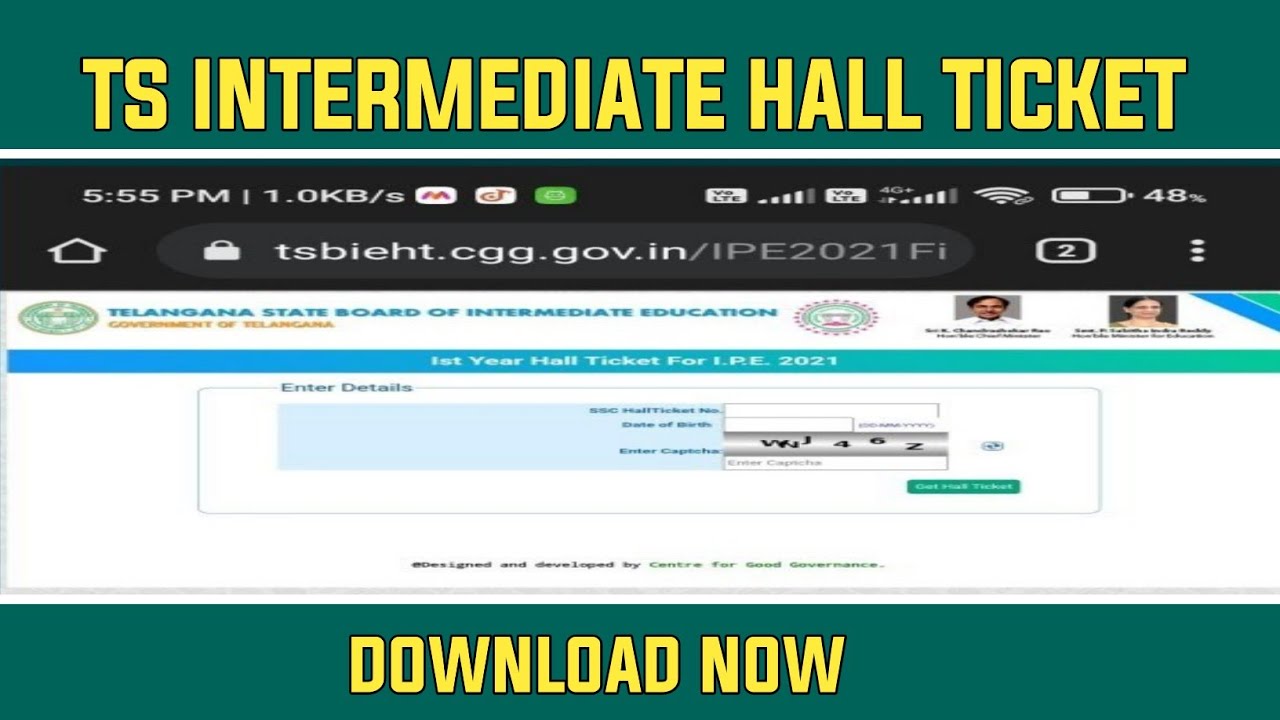 how to download intermediate hall ticket in Telugu - YouTube