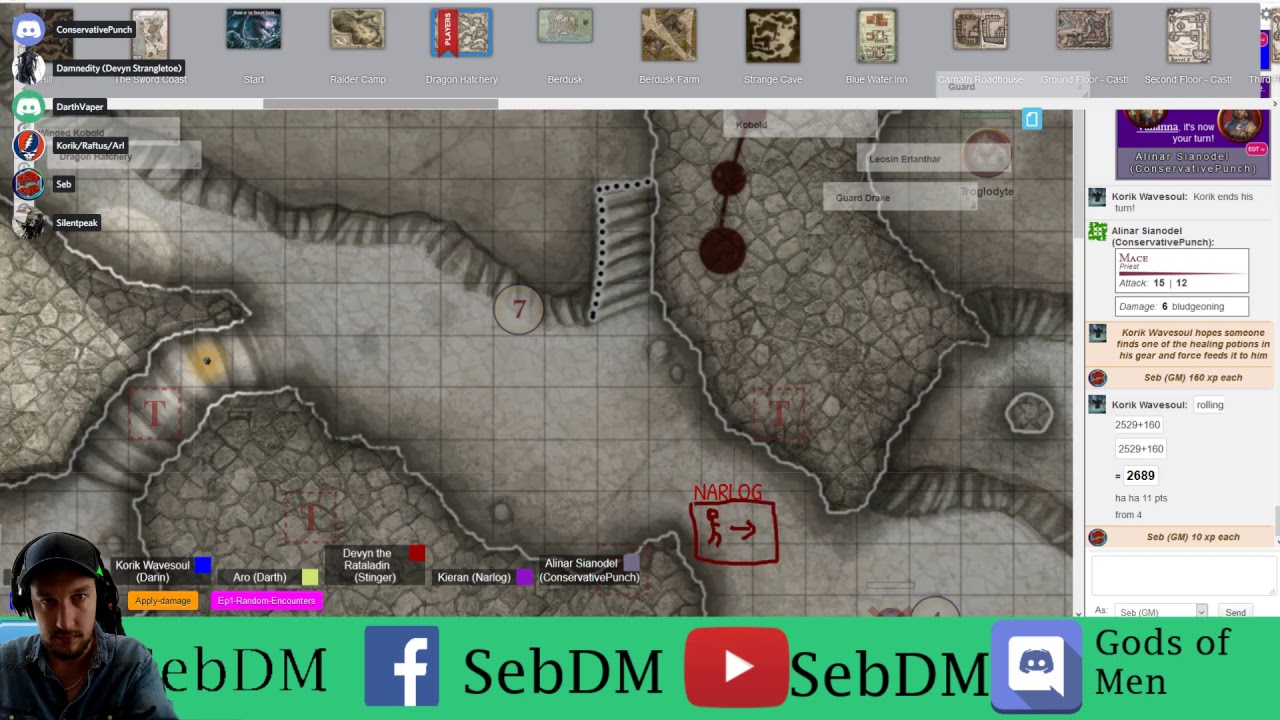SEBDM Live Stream: Dungeons and Dragons Live Gameplay (2019)