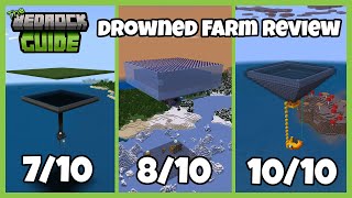 Minecraft Bedrock Drowned Farm 1.19 - Review