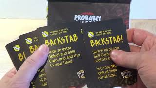 Unboxing Probably Illegal the card game