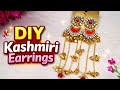 How to Make Kashmiri Earrings at Home | Easy Handmade Jewellery Tutorial#trendy #viral #yt#diy#craft