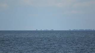 Półwysep Helski Widoczny Z Westerplatte - Miraż Morski.