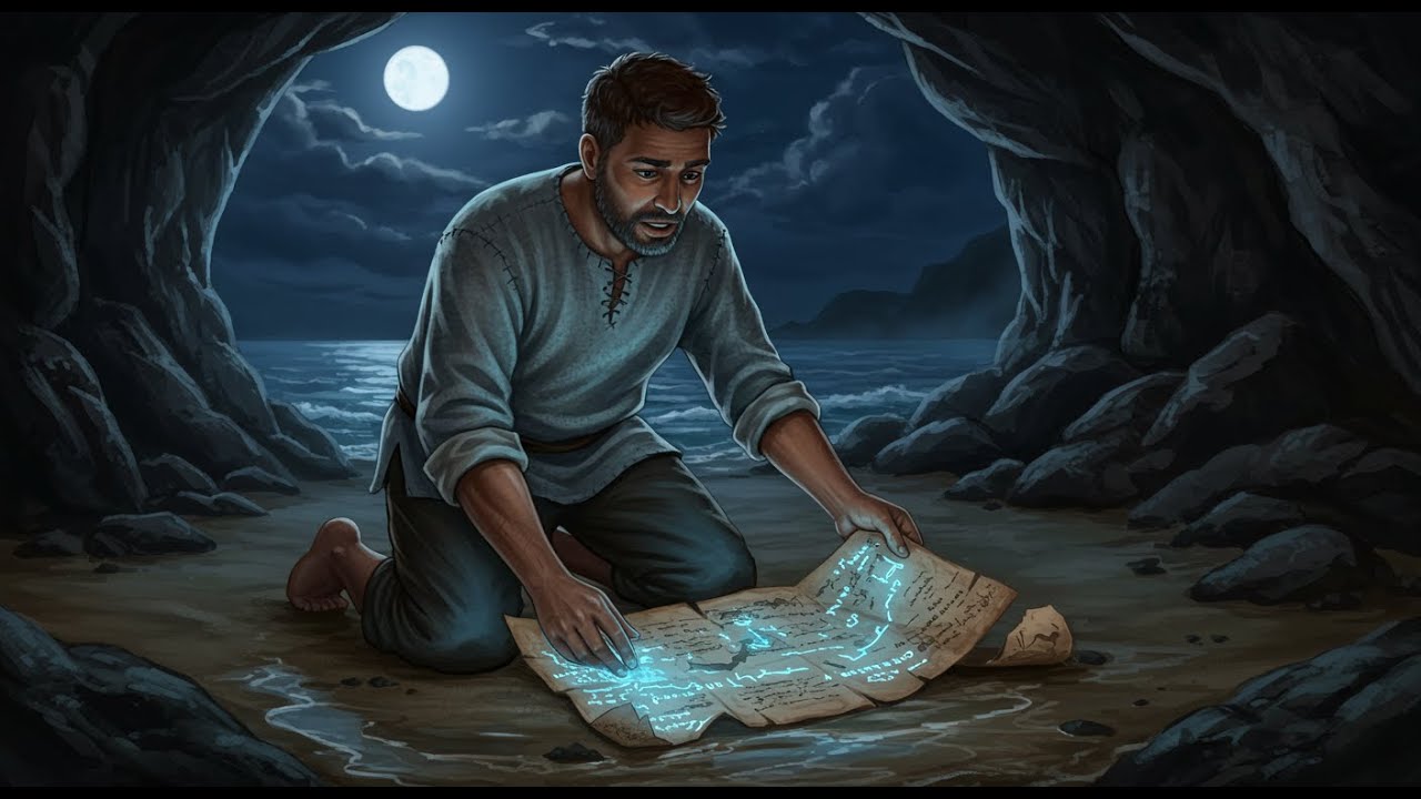 قصة الصياد الذي أنقذ رجلاً غريباً من الغرق فأعطاه خريطة لكنز ملعون، فهل غلبه الطمع أم نجا بفقره؟