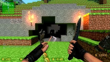 Counter-Strike: Source - EPIC Zombie Escape Mod on Minecraft Map!