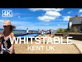 [4K] Virtual Walking video of Whitstable, Kent (June 2020) English seaside town tour.