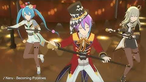 HATSUNE MIKU: COLORFUL STAGE! - Becoming Potatoes by Neru 3D Music Video - Wonderlands x Showtime