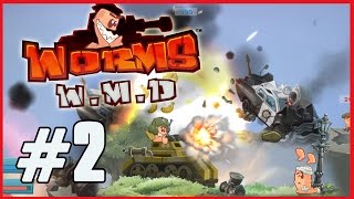 TQRNAPART RUNS ME OVER WITH HIS 125CC TANK! - Worms W.M.D screenshot 1