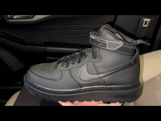  Nike Mens Air Force 1 Boot DA0418 001 Black/Anthracite - Size  7.5