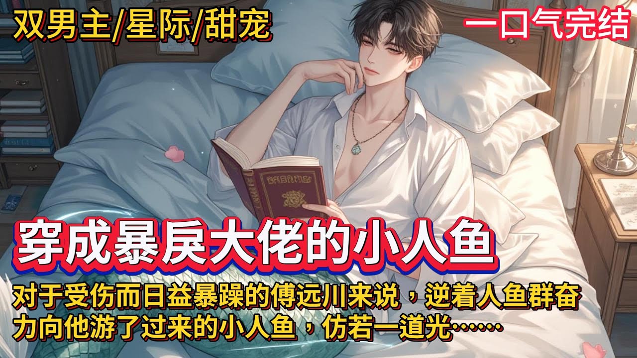 双男主🌈星际/人鱼/甜宠💗君清予追了一本小说，为主角的遭遇意难平，意外穿越成能治疗的人鱼，他奋力向他游过去……对于傅远川来说，奔赴而来的人鱼，仿佛阴郁世界照进了一道光束，引领他回到人间……#雙男主