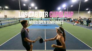 Los Cab Mixed Open Semifinals Erik(6.5)/Leah vs Chiron/Domenika On The Rise Pickleball Tournament