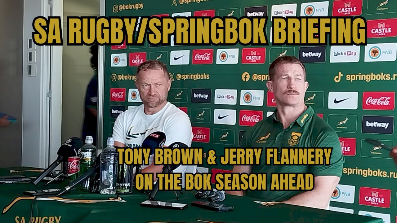 SPRINGBOKS:  Tony Brown and Jerry Flannery on the season ahead