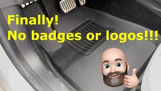 TAPTES All Weather Floor Mats for Tesla Model 3 and Model Y!  No annoying badges on these!