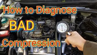 Low compression causes! Diagnosing burnt valve, head gasket, or piston rings??