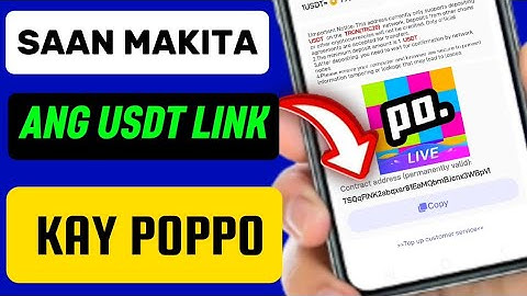 Paano Or Saan makikita Ang USDT Link Kay Poppo 2025