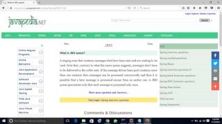What is JMS queue? | javapedia.net