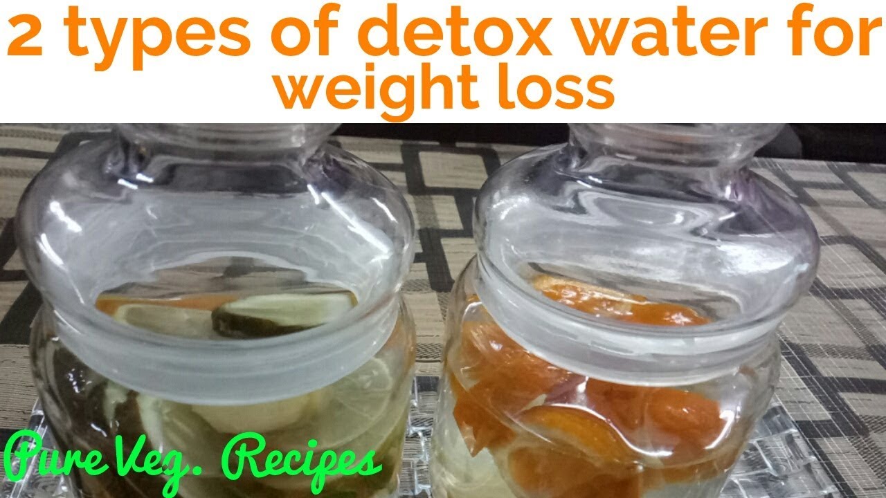 वजन घटाने के लिए 2 आसान डिटॉक्स जल HOW TO MAKE DETOX WATER FOR WEIGHT LOSS IN HINDI YouTube