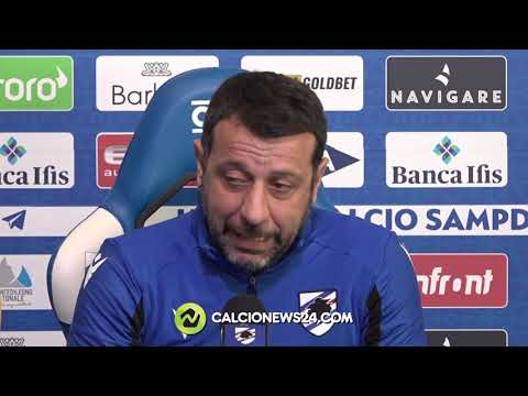 Conferenza stampa D'Aversa pre Fiorentina-Sampdoria: “Dobbiamo essere più motivati della Fiorentina”