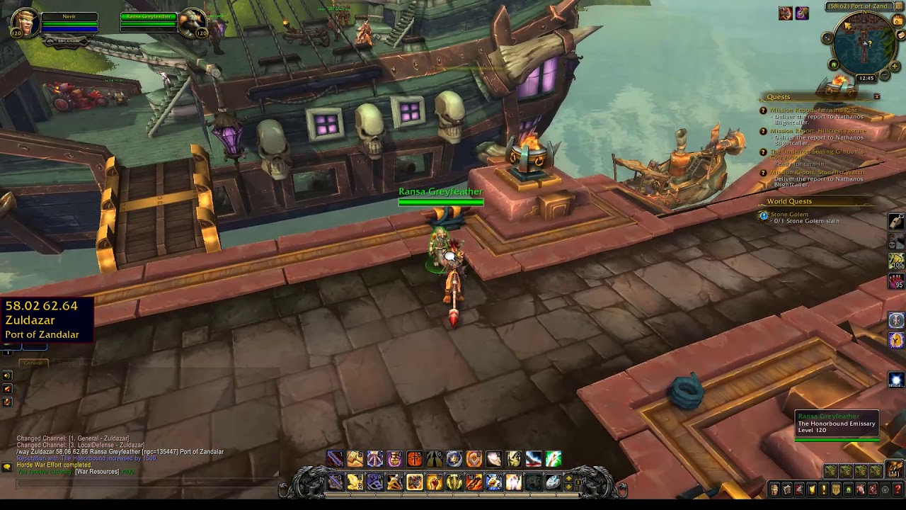 Horde War Effort Emissary Location WoW YouTube