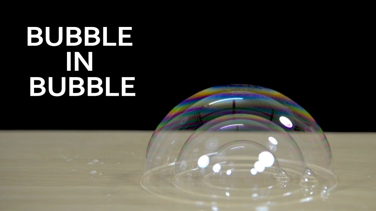 Blowing a bubble inside a bubble | Toppr Experiments - YouTube