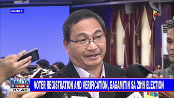 Voter registration and verification, gagamitin sa 2019 election