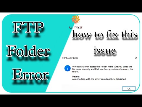 Ftp folder error windows cannot access this folder | how to fix ftp server error