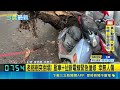 台中榕樹凌晨突"連根拔起"倒塌! 波及1汽車2機車 老榕樹突倒塌! 壓車+扯斷電線緊急搶修 幸無人傷｜三立新聞LIVE
