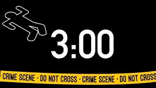 3 Minute Crime Scene Timer (Tone Alarm at End)