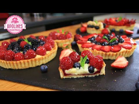 ტარტალეტკები მოხარშული კრემით და ხილით 🍥 Tarts