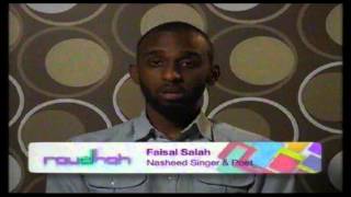 Promo Faisal Salah - Nasheed Singer & Poet (Raudhah 2013) @ Tv9!
