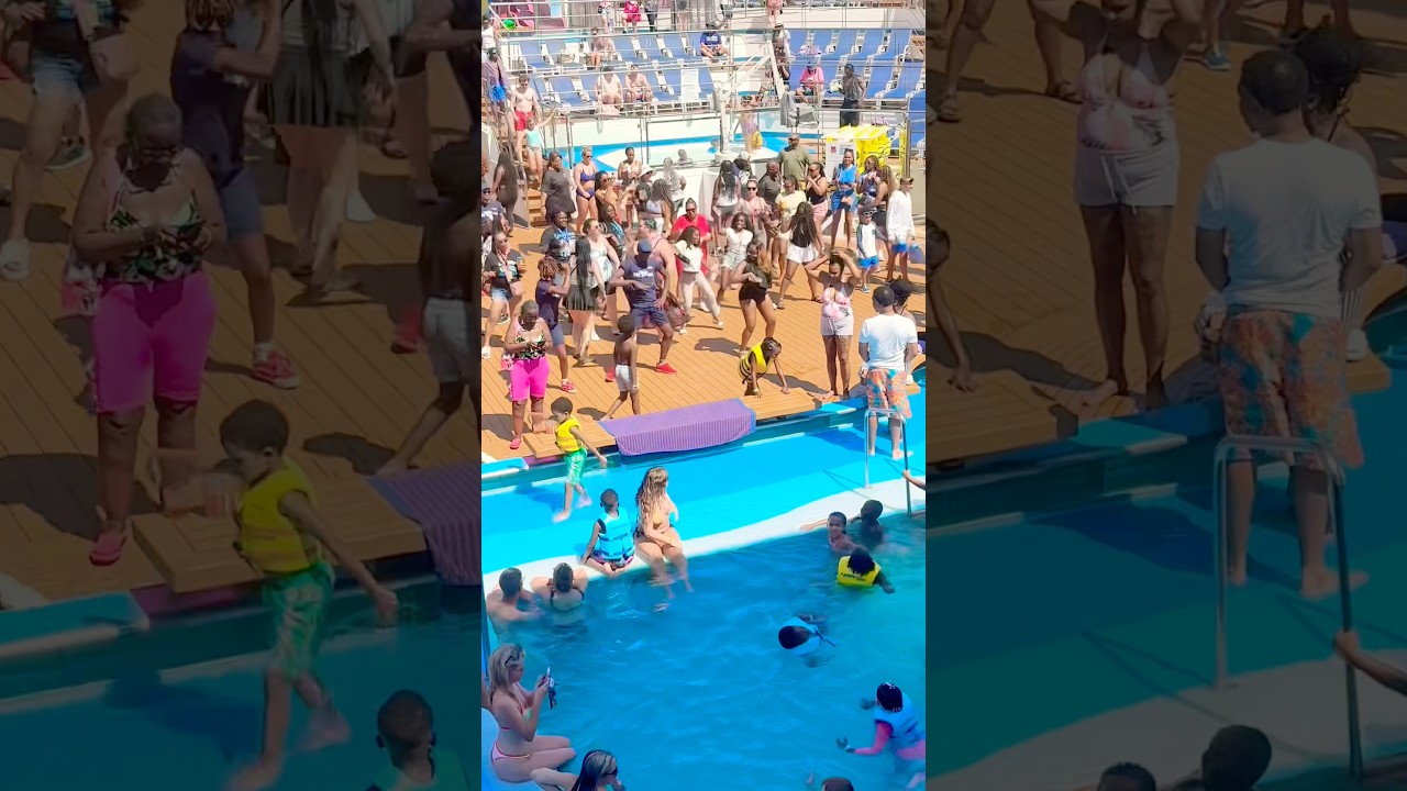 Sail Away Party at Sea 😃! #carnivalcruise #cruiseship #cruiselife #cruising