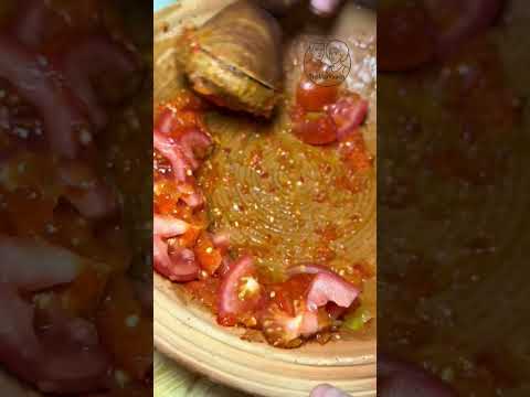 Angwamoo Braised Rice with Pepper Gizzard Sardines Ghanaian Classic food cooking recipe