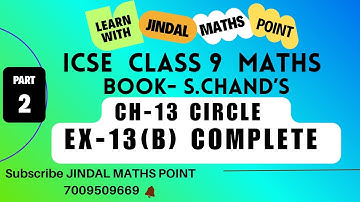 ICSE Class 9 Ch-13 Circle From S. Chand