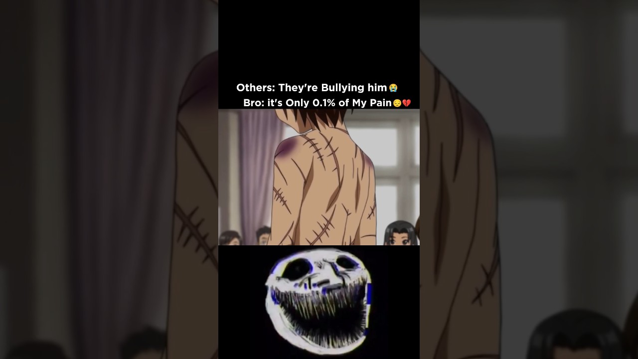 They thought they're bullying him 💀🥵☠️ #anime #guessthesong