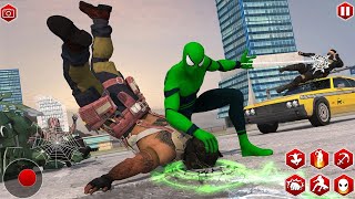 Spider Rope Hero Man Gangster Crime City Battle | Amazing Flying Spider Simulator - Android GamePlay screenshot 5