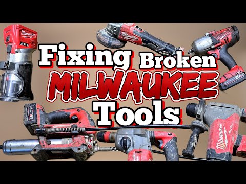 Milwaukee powertool Repairathon. Fixing a bunch of broken milwaukee tools.