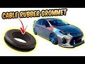 Cable grommet installation CAR AUDIO