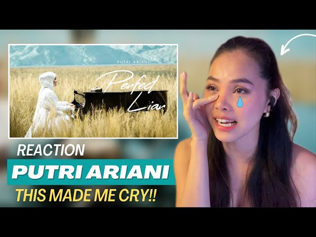 First time listening🥹|Putri Ariani - Perfect Liar Official MV|Reaction class=