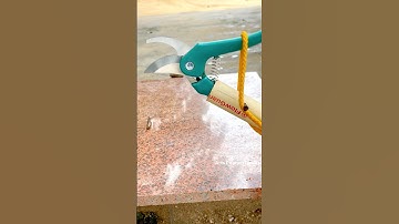 Great way to improve pruning shears for cutting tall branches in the garden.