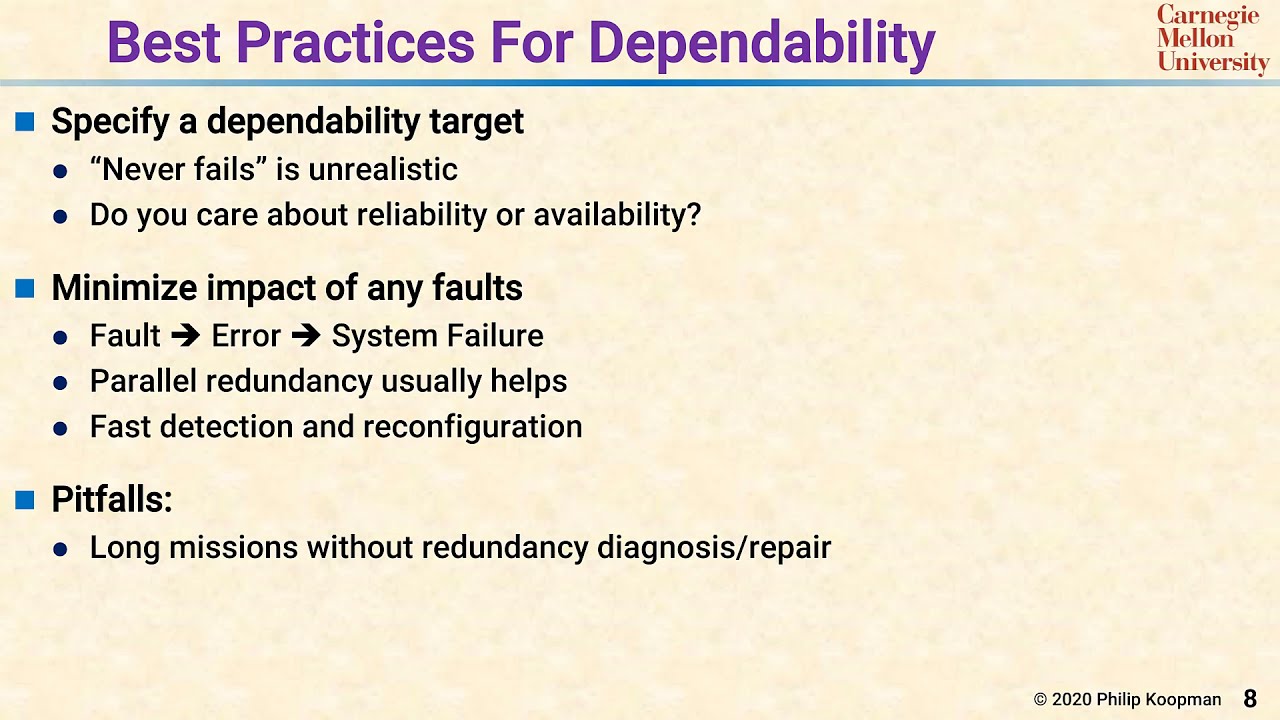 L27 08 Best Practices for Dependability