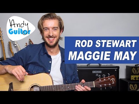 How to Play Maggie May by Rod Stewart on Acoustic Guitar -  Easy Song Lessons